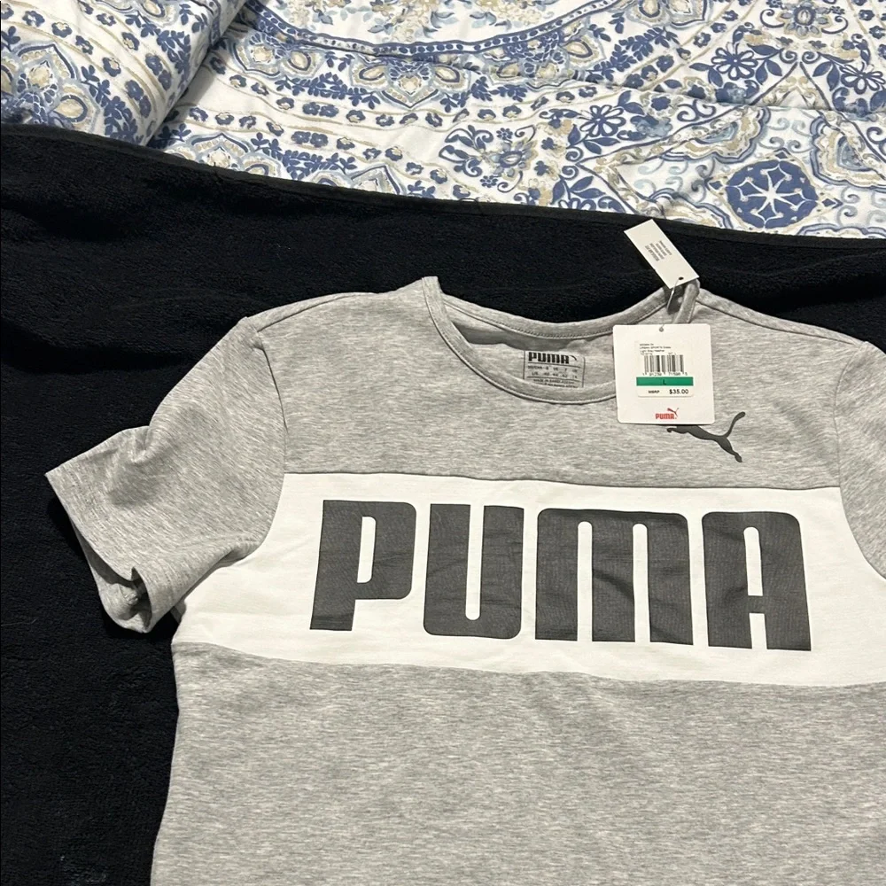 Puma Light Gray Heather Logo Dress - Picture 2 of 5
